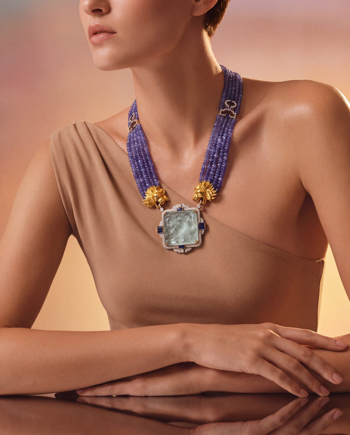 Eva Diamond Long Necklace