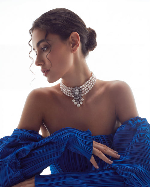 Shyla Diamond Bead Choker