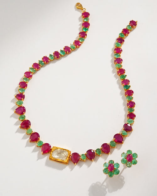 Maina Ruby And Emerald Tops