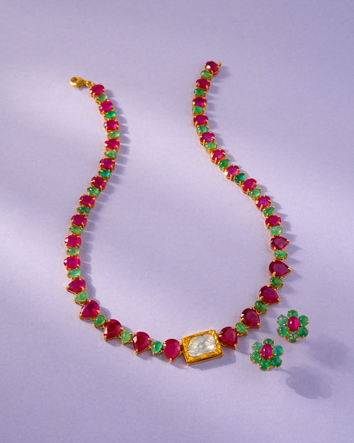 Maina Ruby And Emerald Tops