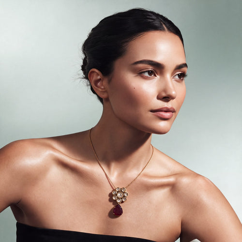 Preeti Jadau Polki Pendant