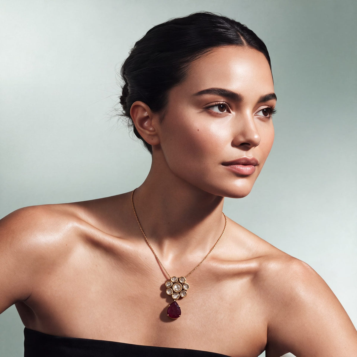 Preeti Jadau Polki Pendant