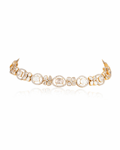 Falisha Polki And Diamond Choker