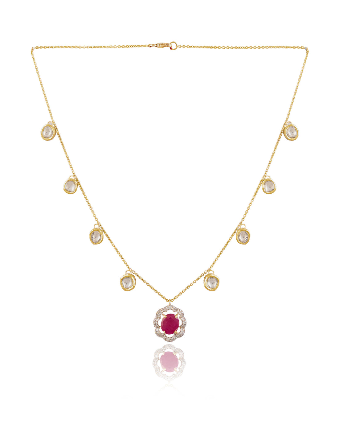 Veronika Polki And Diamond Pendant