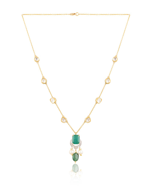 Sumita Polki And Diamond Minimal Pendant