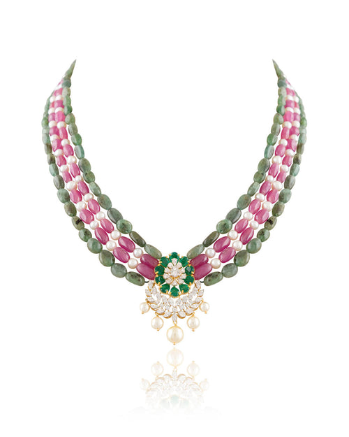 Marina Diamond Bead Choker