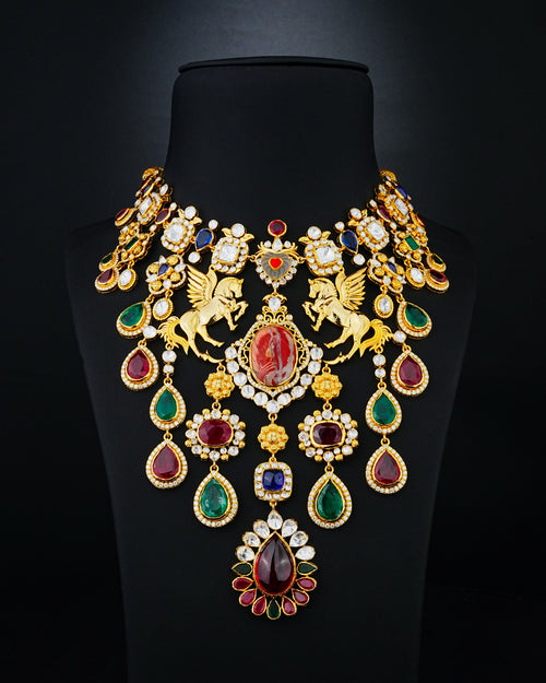Relic Polki And Diamond Necklace