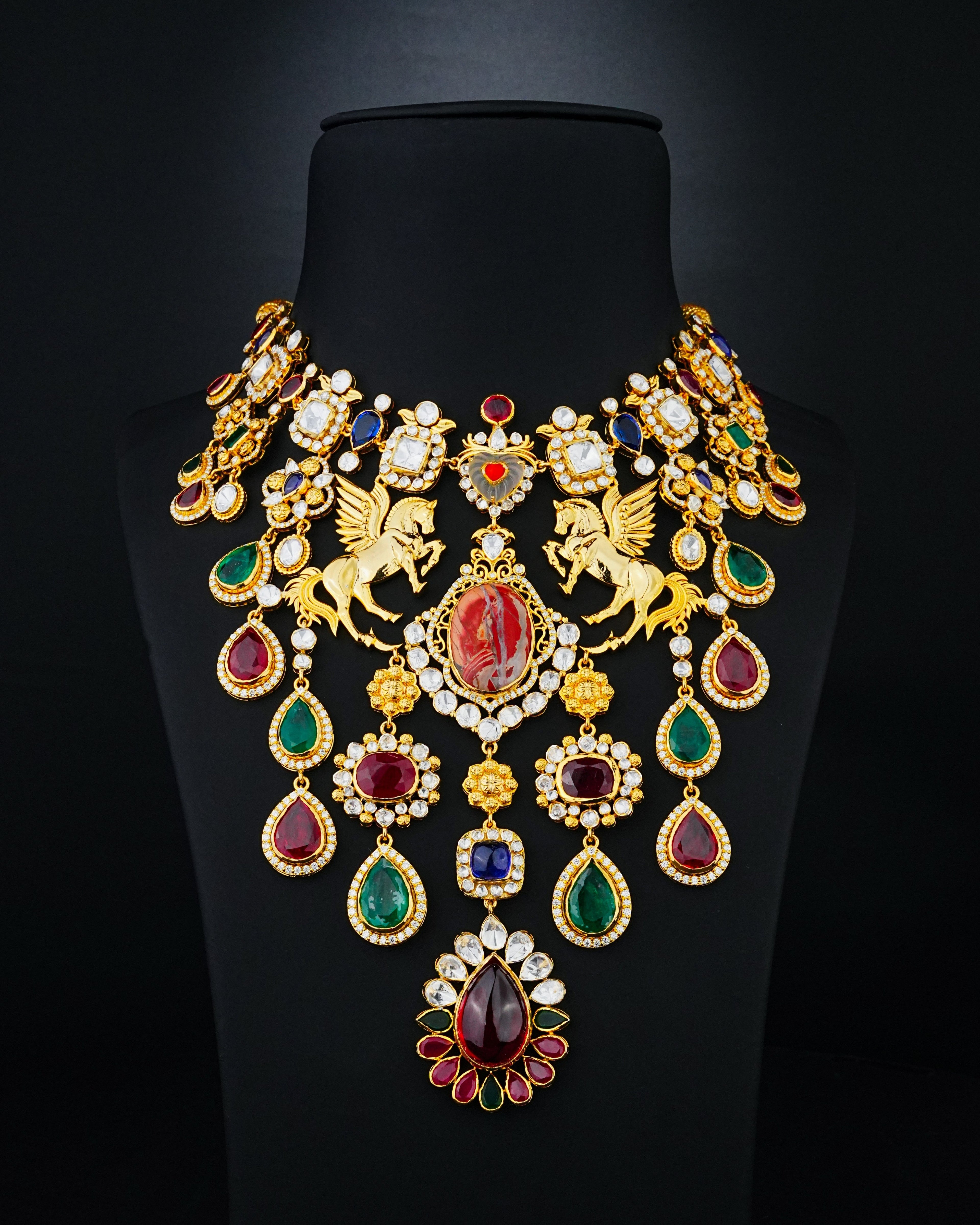Relic Polki And Diamond Necklace