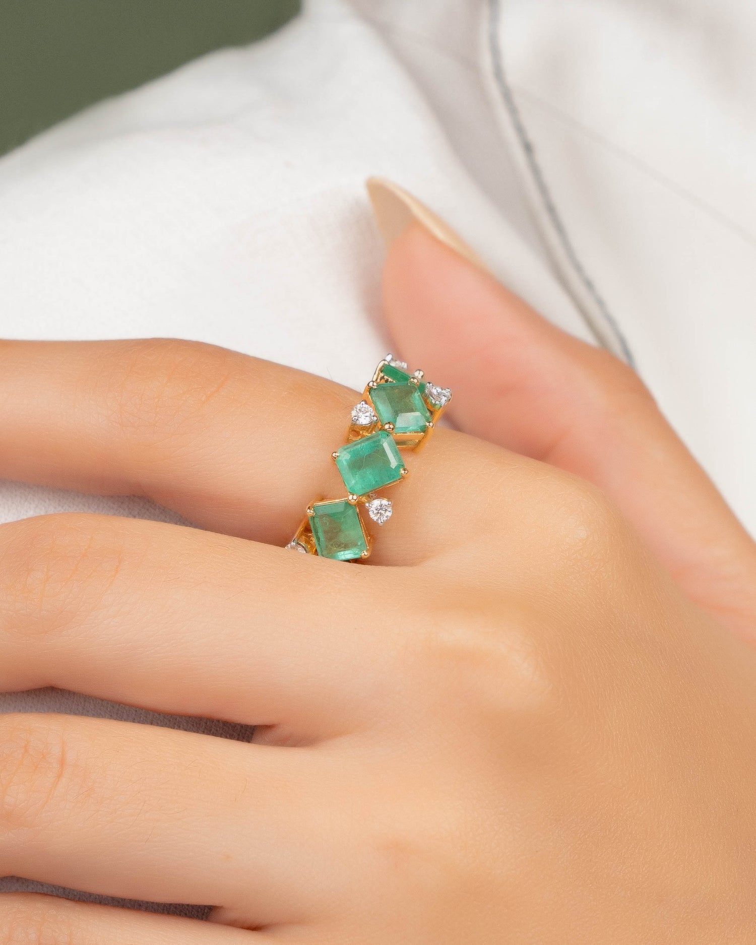 Diamond Emerald Ring