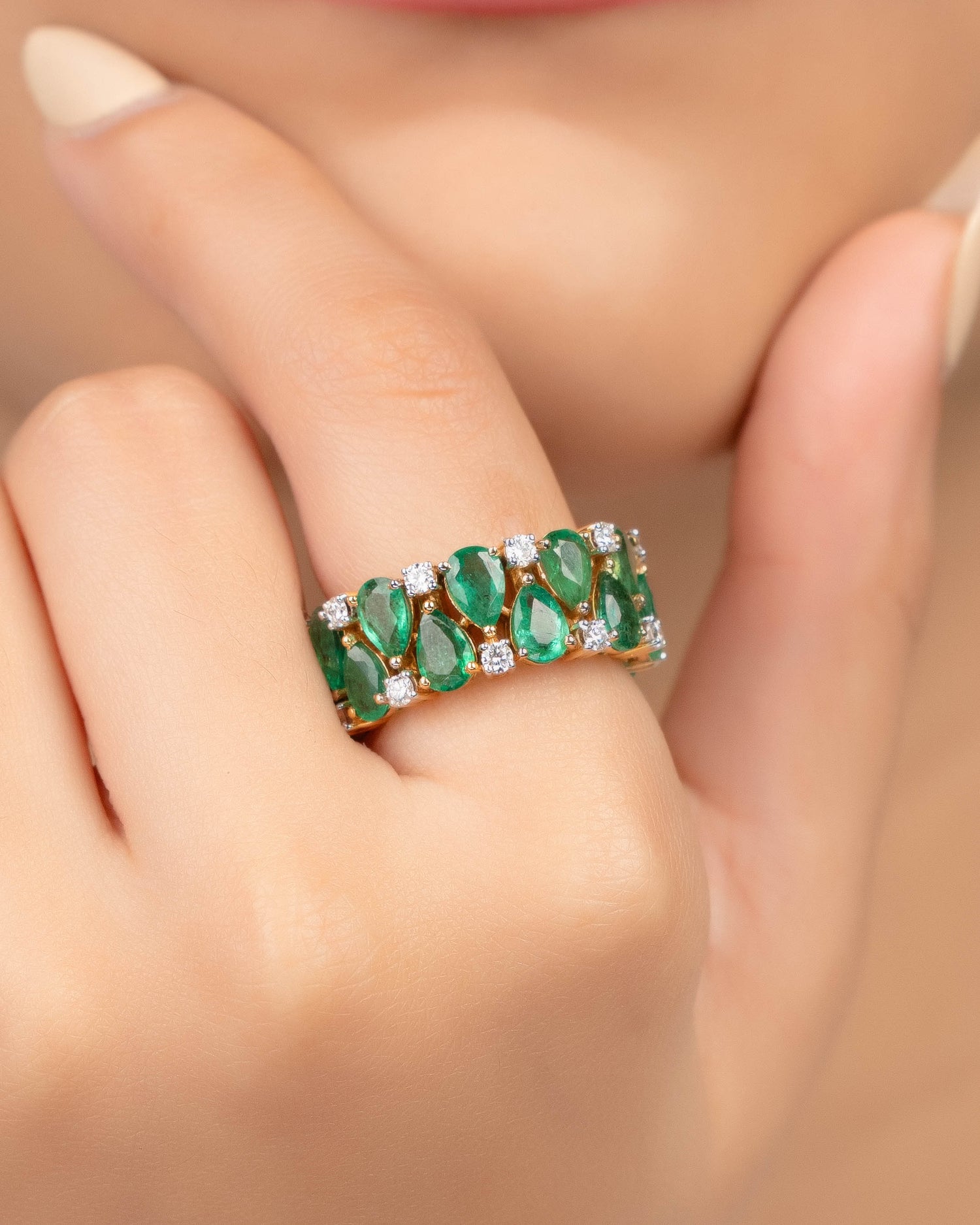 Diamond Emerald Ring