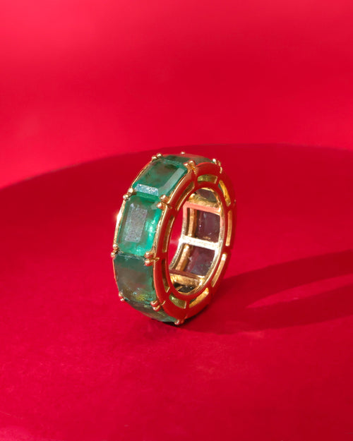 Vidya Emerald Ring