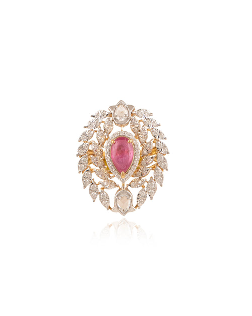 Augusta Polki Diamond Ring