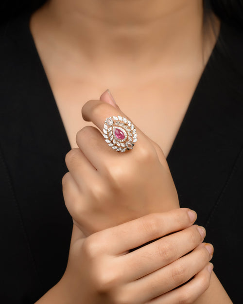 Augusta Polki Diamond Ring