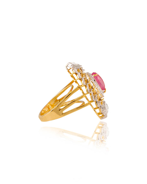 Augusta Polki Diamond Ring