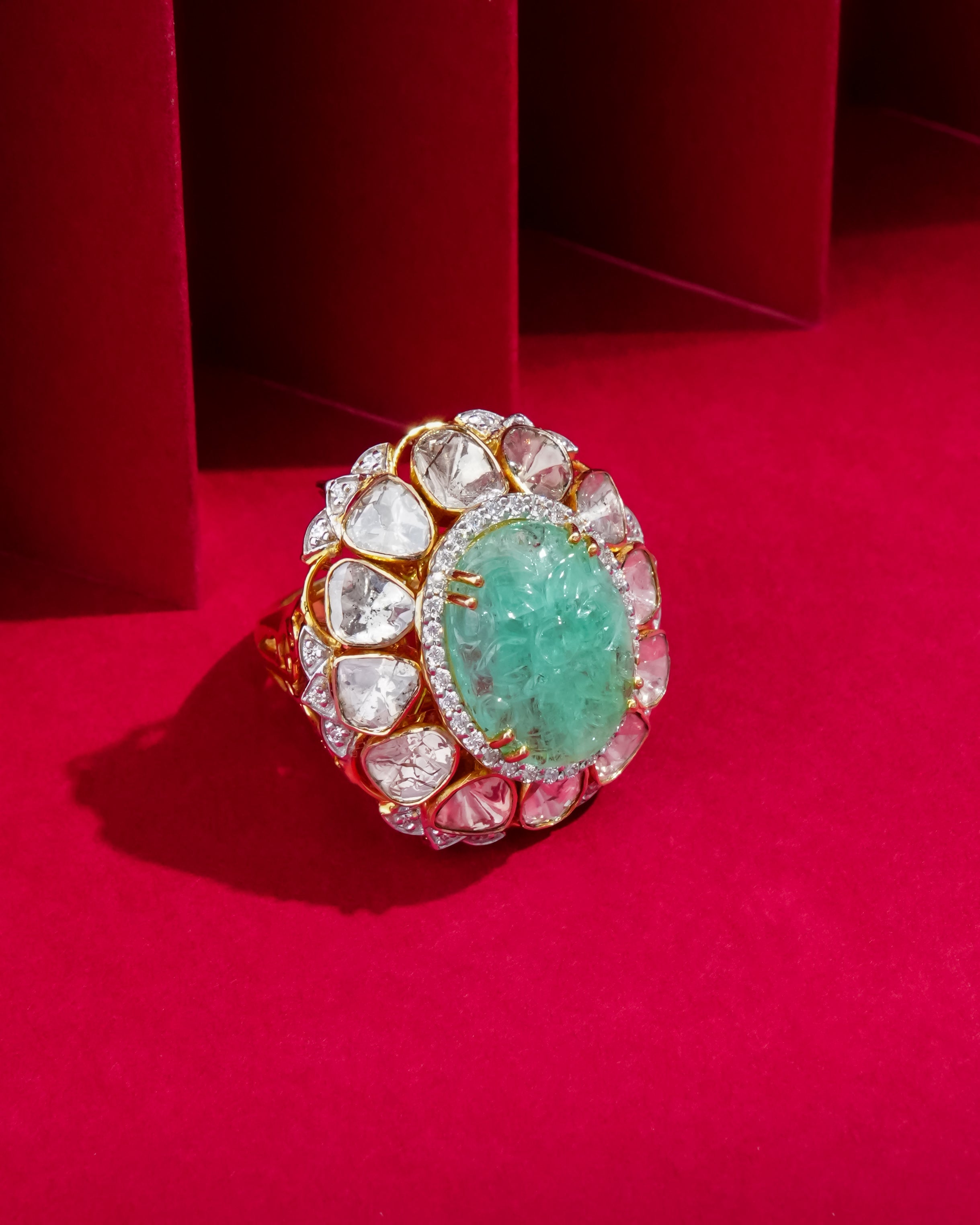 Ritika Polki And Diamond Ring - NO ORDERS