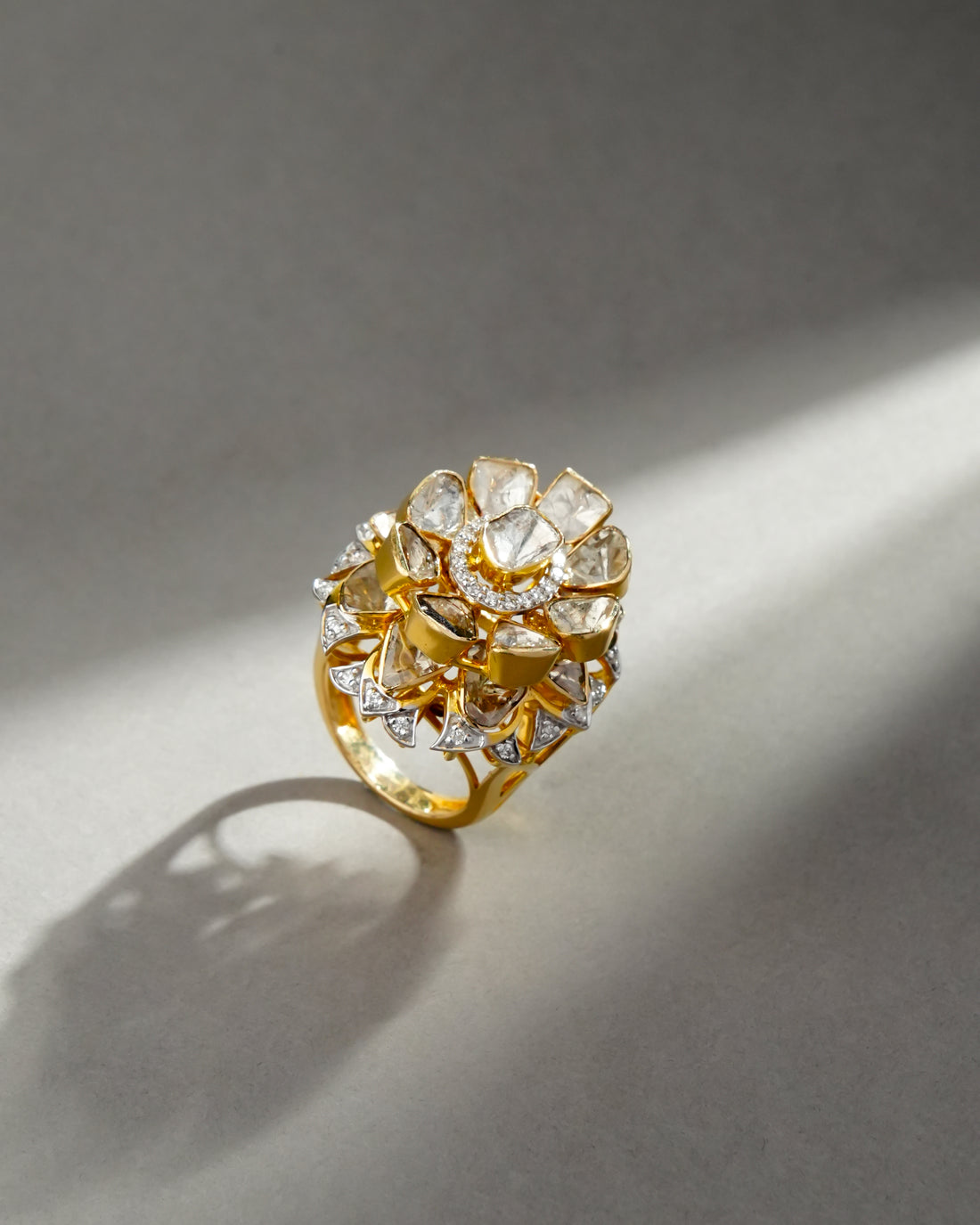 Portia Polki And Diamond Ring