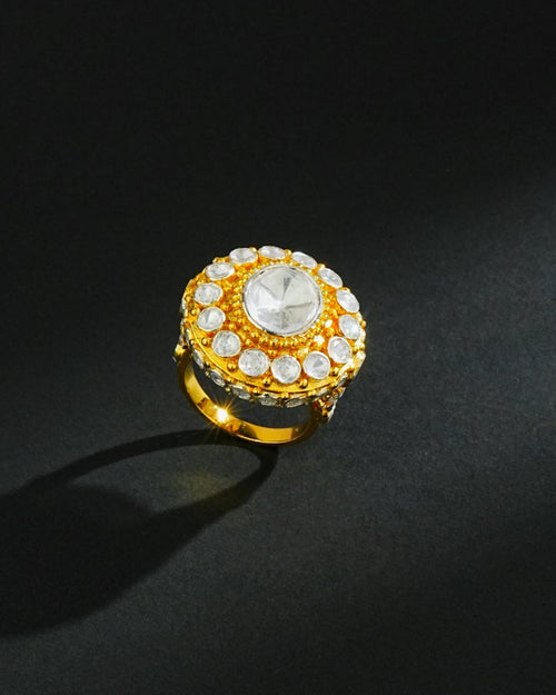 Fiona Polki And Diamond Ring