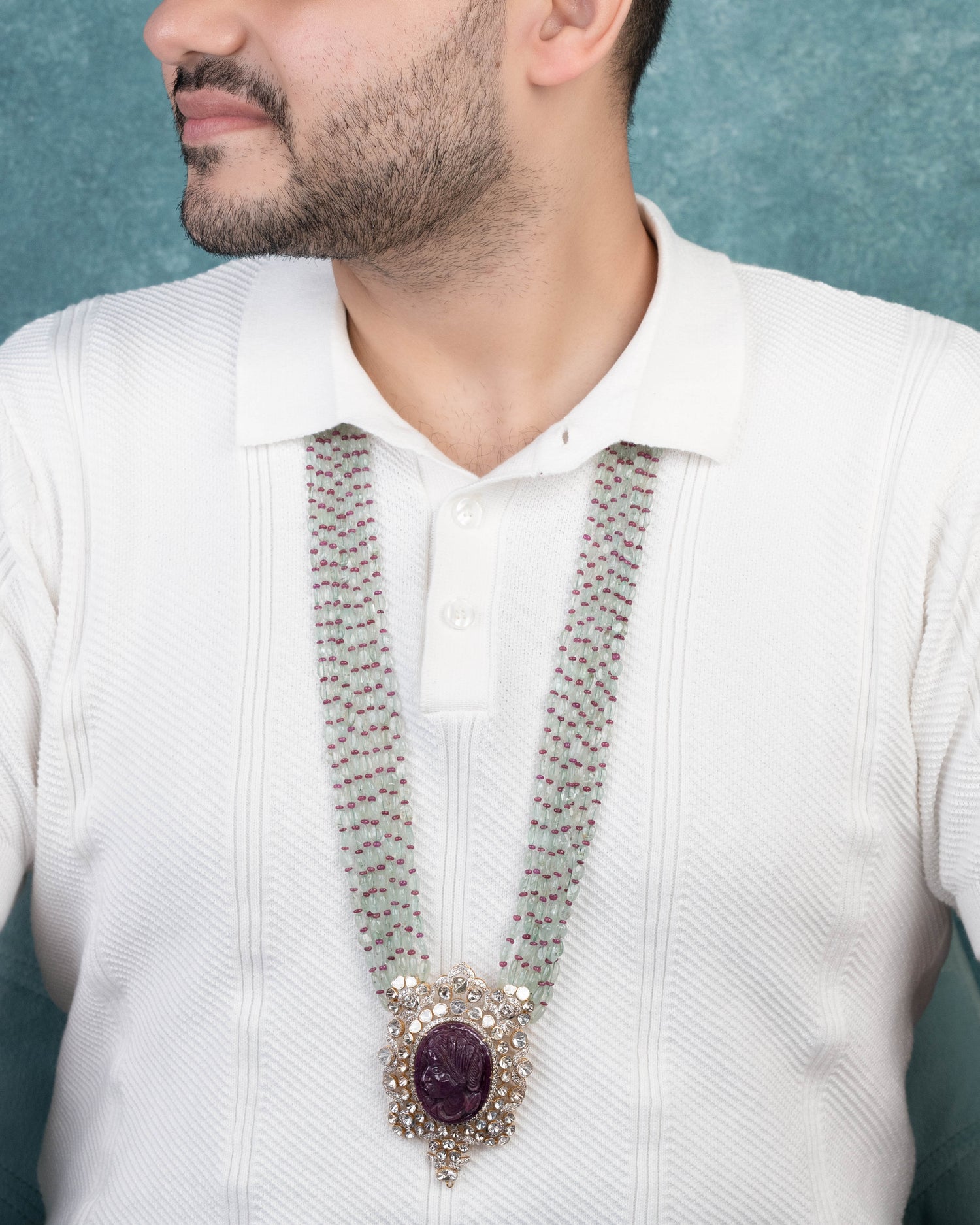 Lakshya Polki And Diamond Necklace