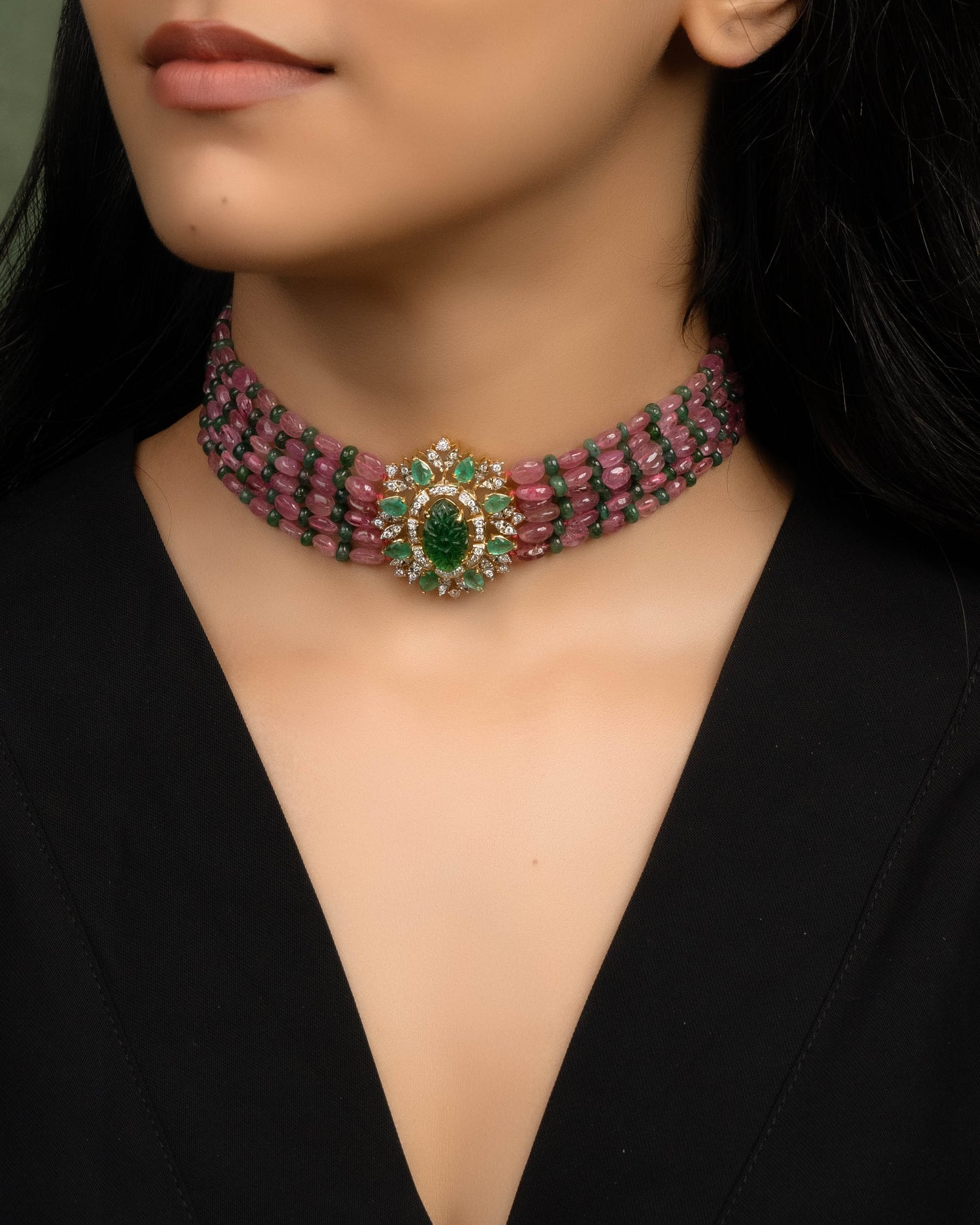 Diamond Bead Choker – Tyaani Jewellery Private Limited