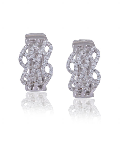 Diamond Hoop Earrings for Women
