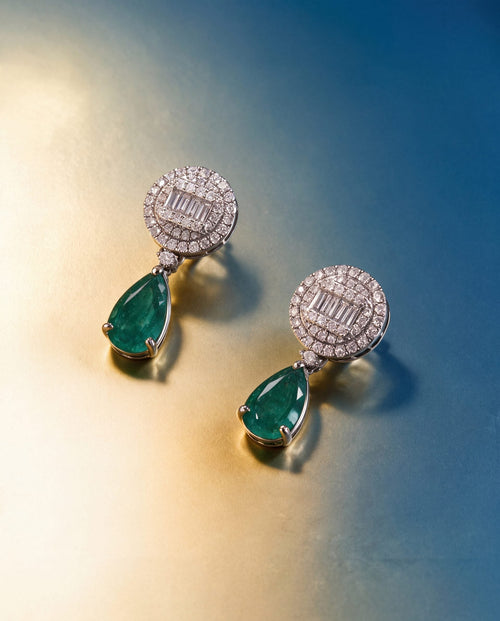 Diamond Long Earrings