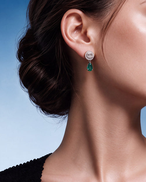 Diamond Long Earrings
