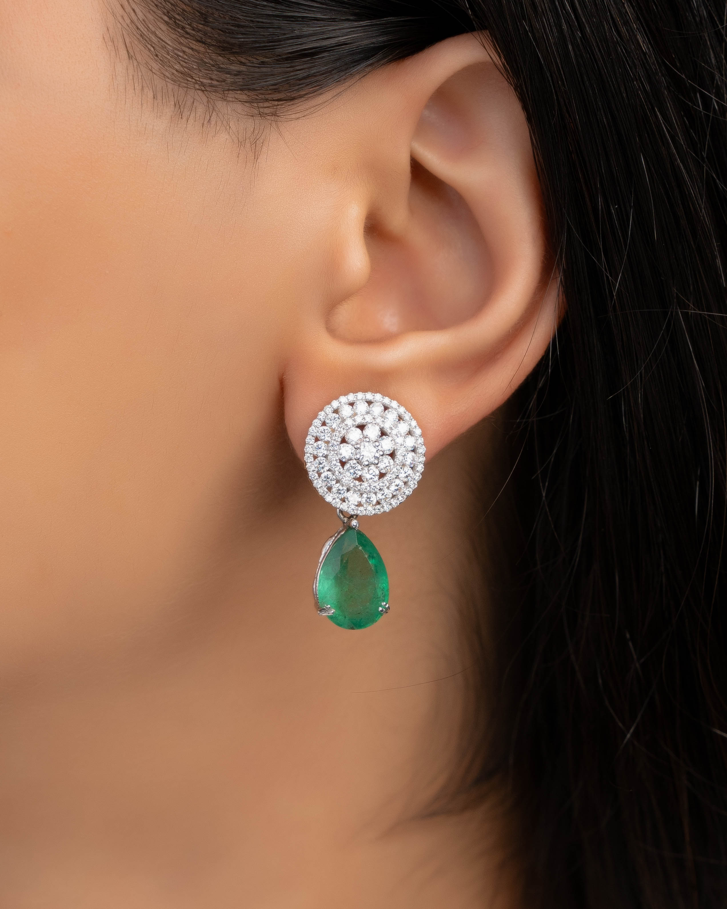 Diamond Long Earrings