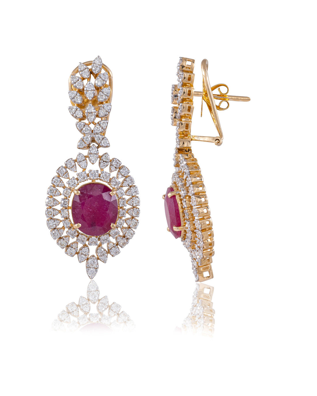 Chaitali Diamond Long Earrings