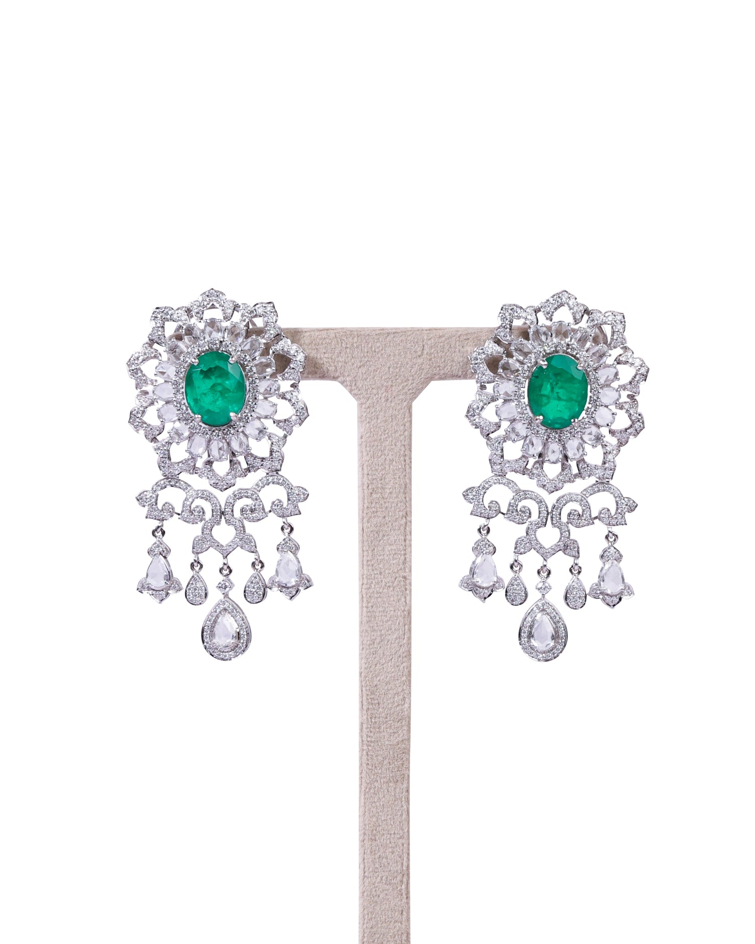 Shirin Diamond Long Earrings