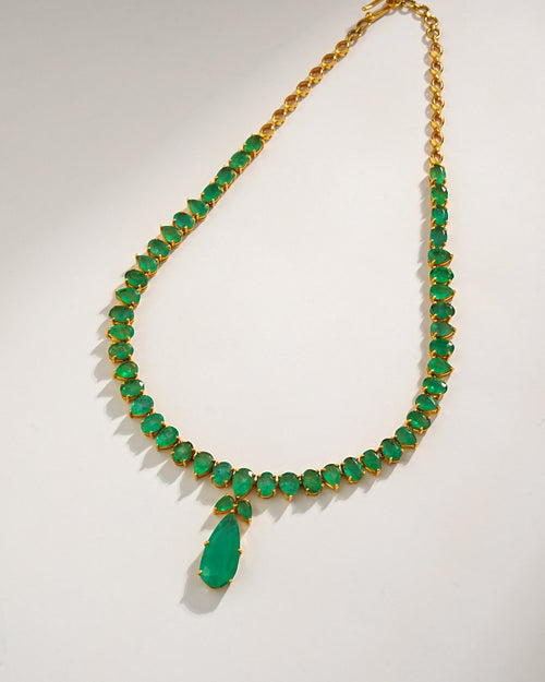  Emerald Gold Necklace