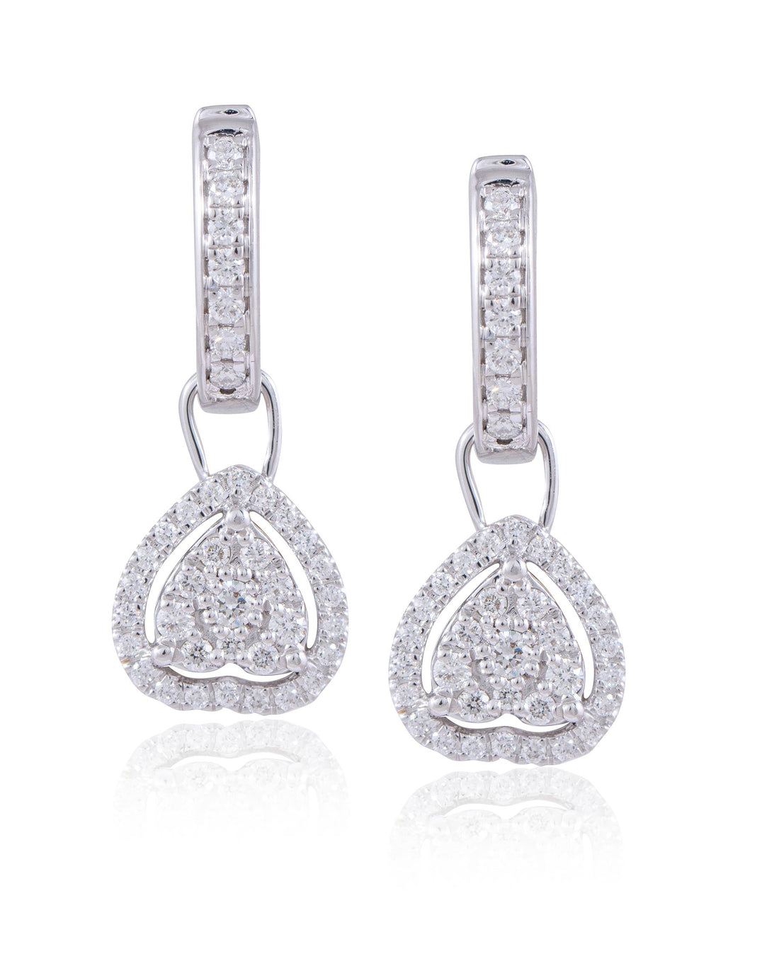 Heart Diamond Earrings for Women