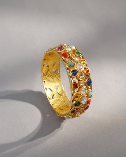 Sage Polki Bangle