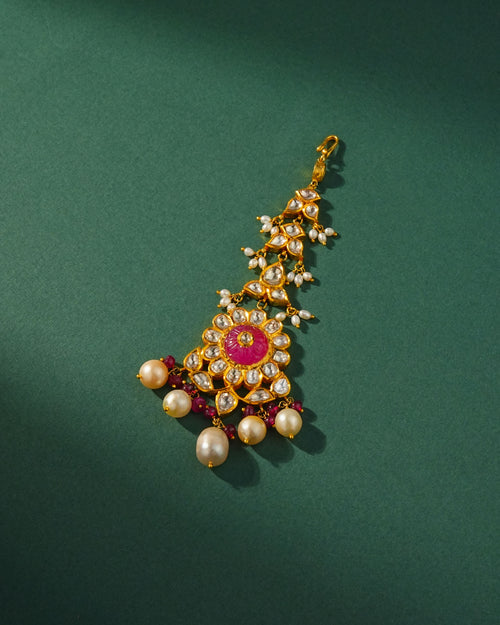 Saniya Jadau Polki Maangtika