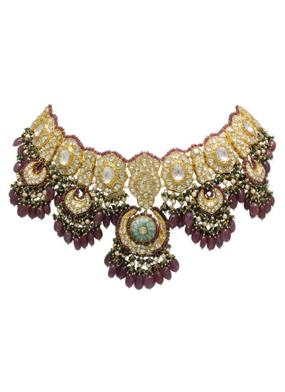 Teressa Necklace And Anuja Chandbalis Polki Set