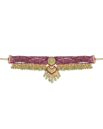 Kumud Polki Bead Choker