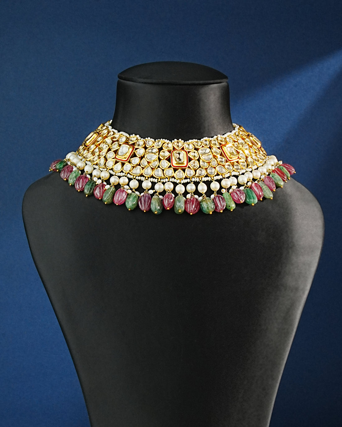 Madhiya Jadau Polki Necklace