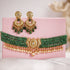 Afsa Bead Choker And Pranjal Chandbalis Polki Set