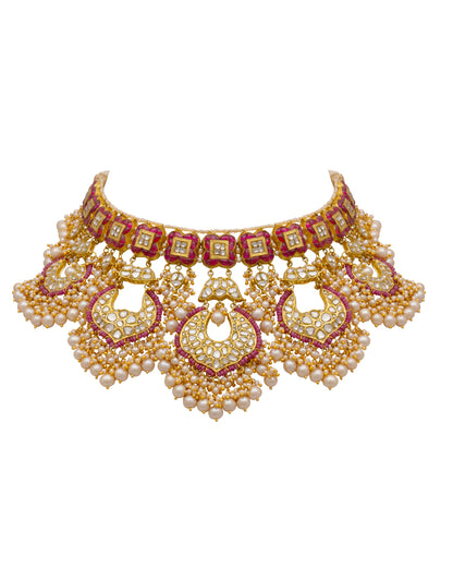 Yusufa Necklace and Mamta Chandbalis Polki Set