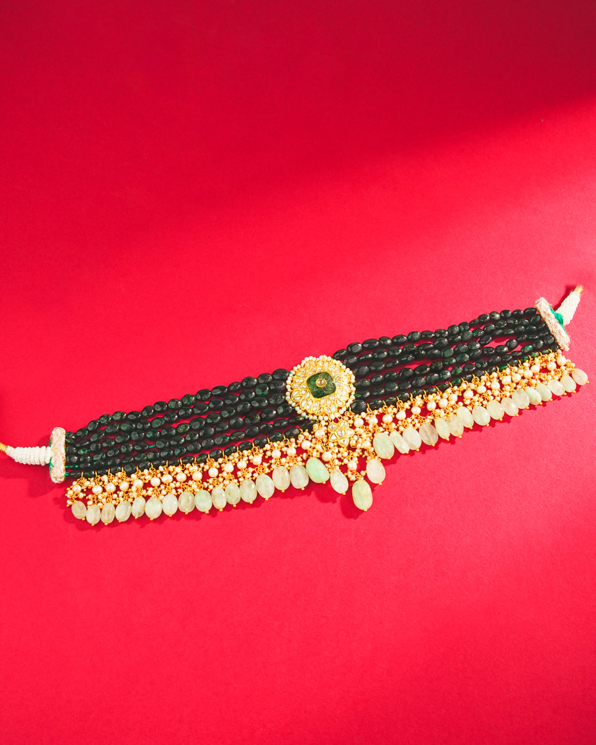 Vinya Polki Bead Choker