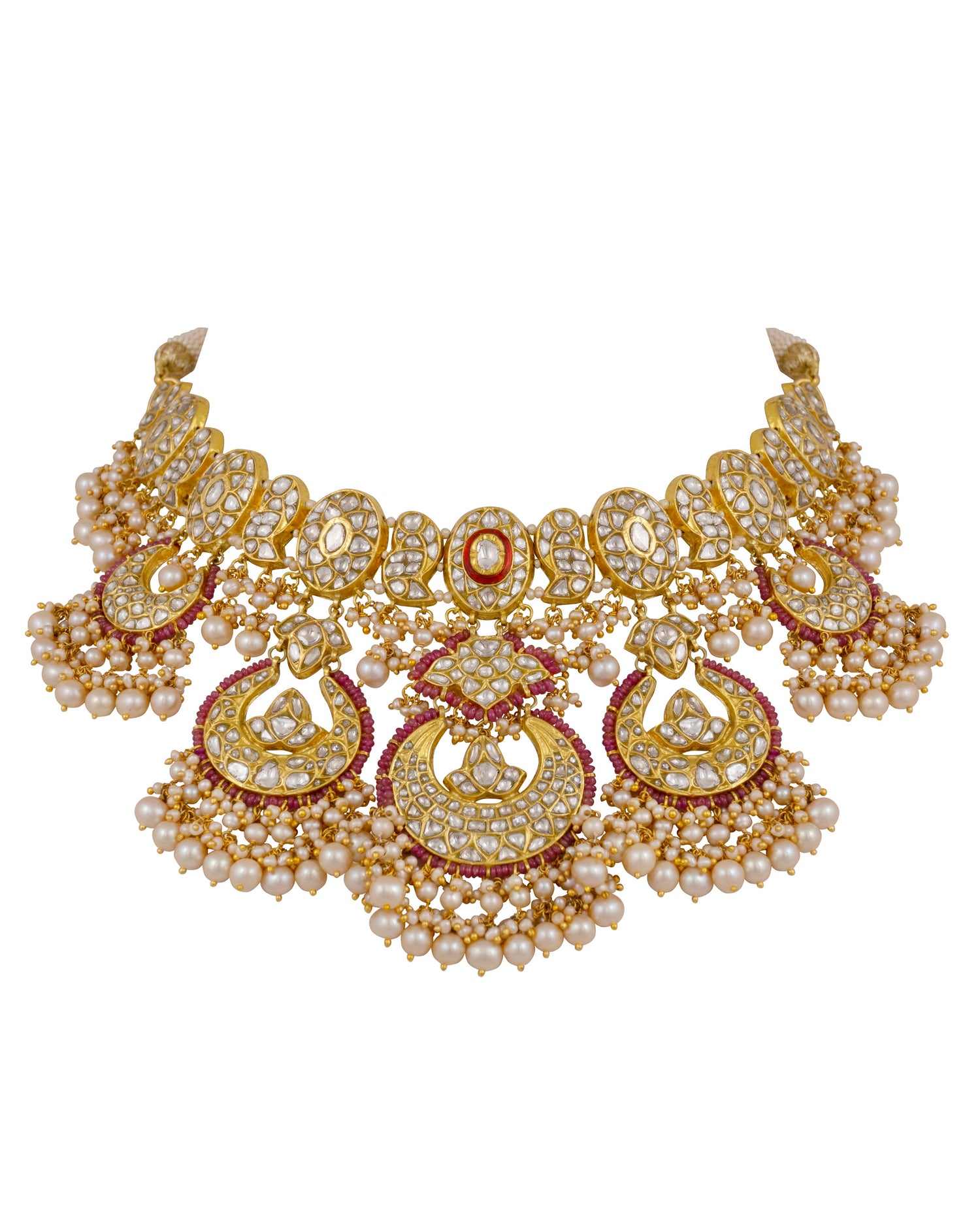 Shreeya Necklace and Smiti Chandbalis Polki Set