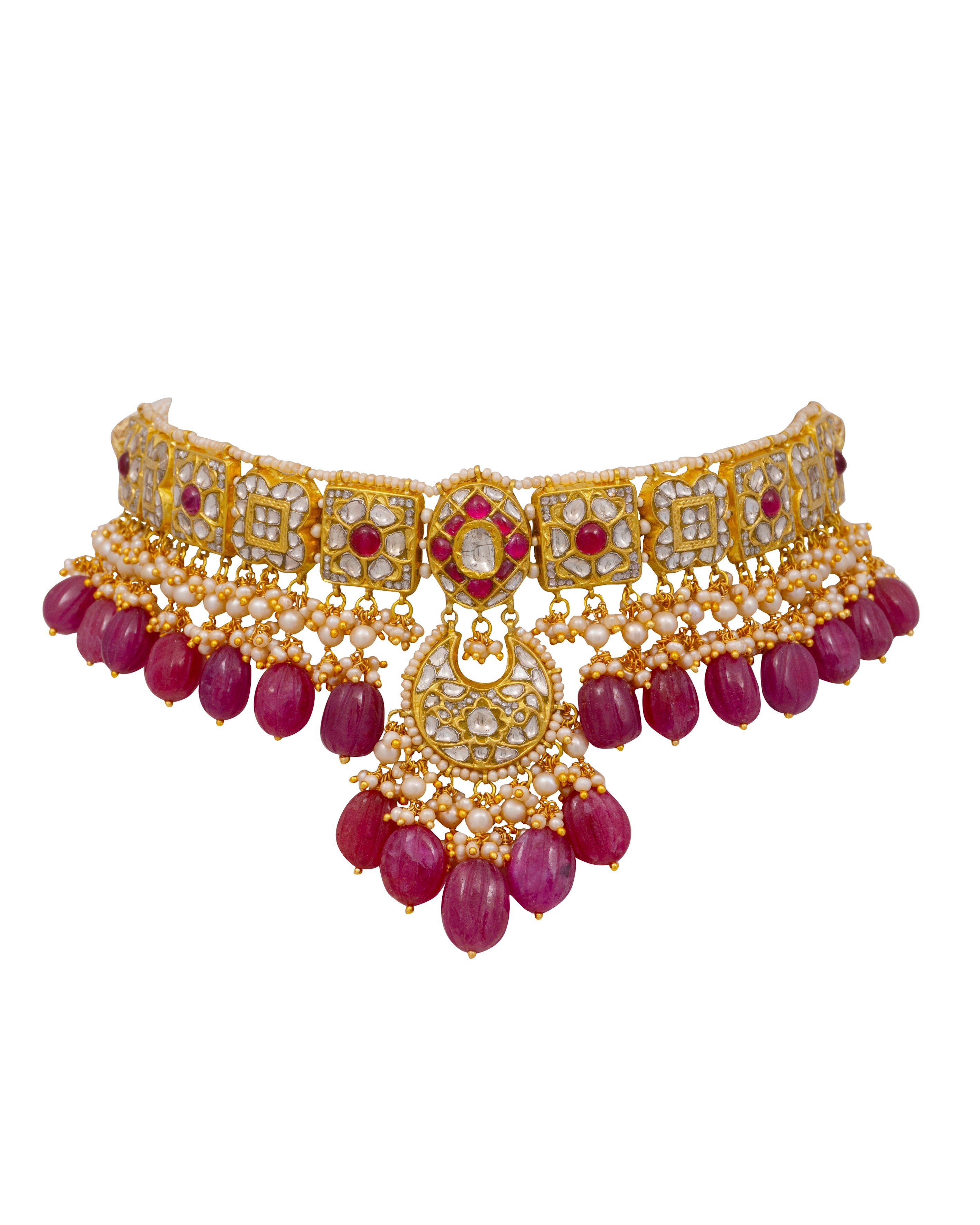 Soha Choker and Seema Chandbalis Polki Set