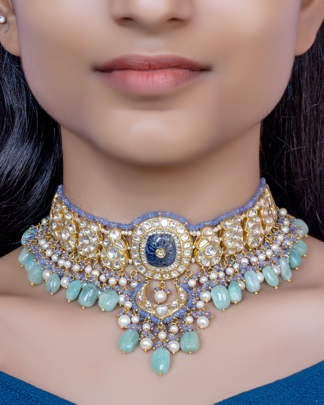 Purve Bridal Polki Set