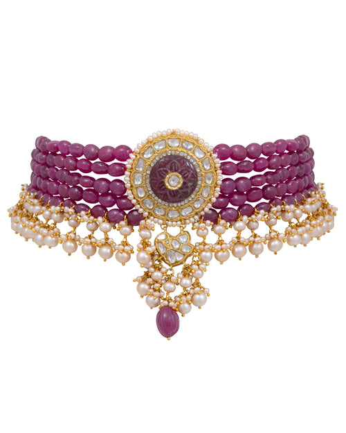 Yesha Polki Bead Choker