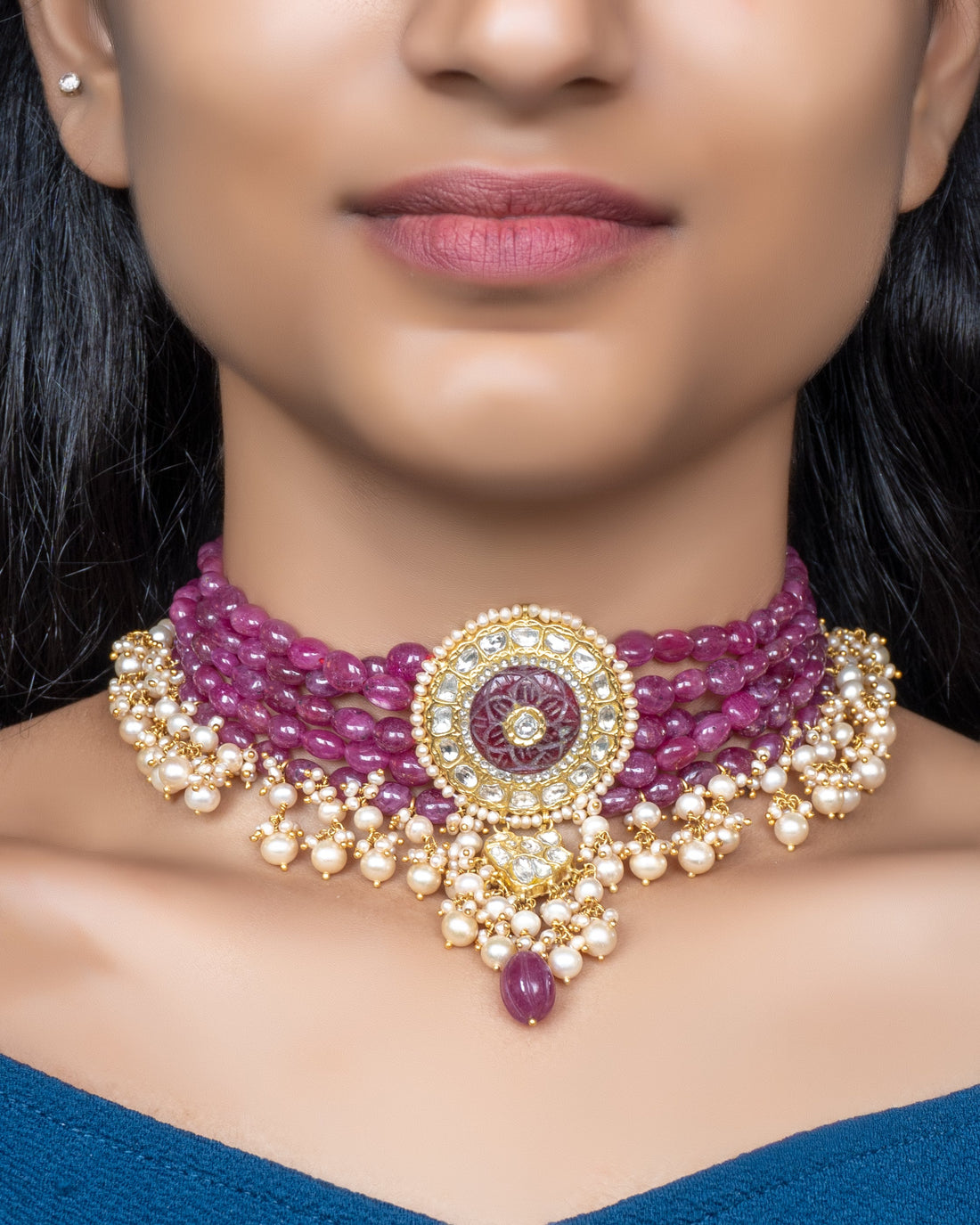 Yesha Polki Bead Choker