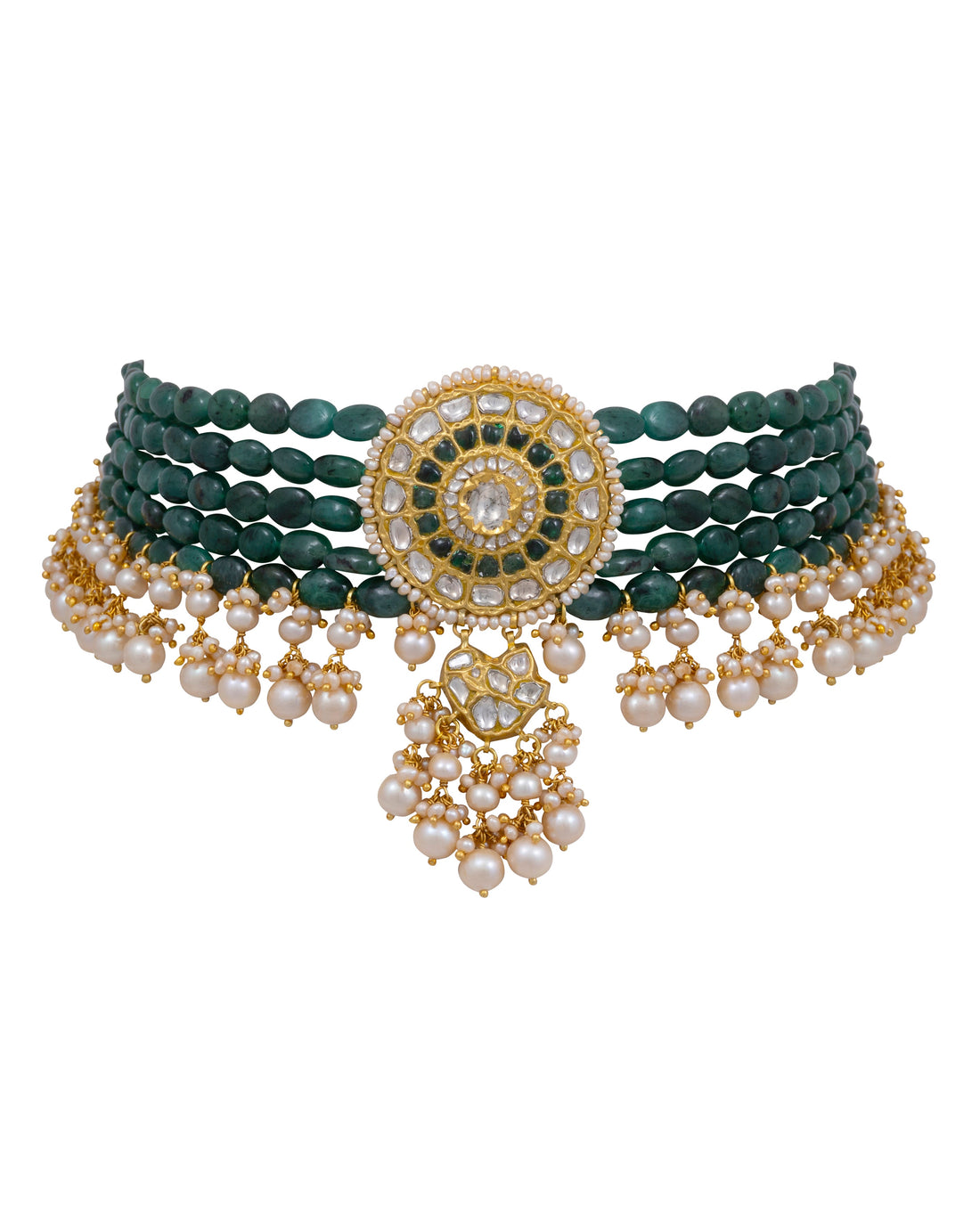 Sariya Polki Bead Choker