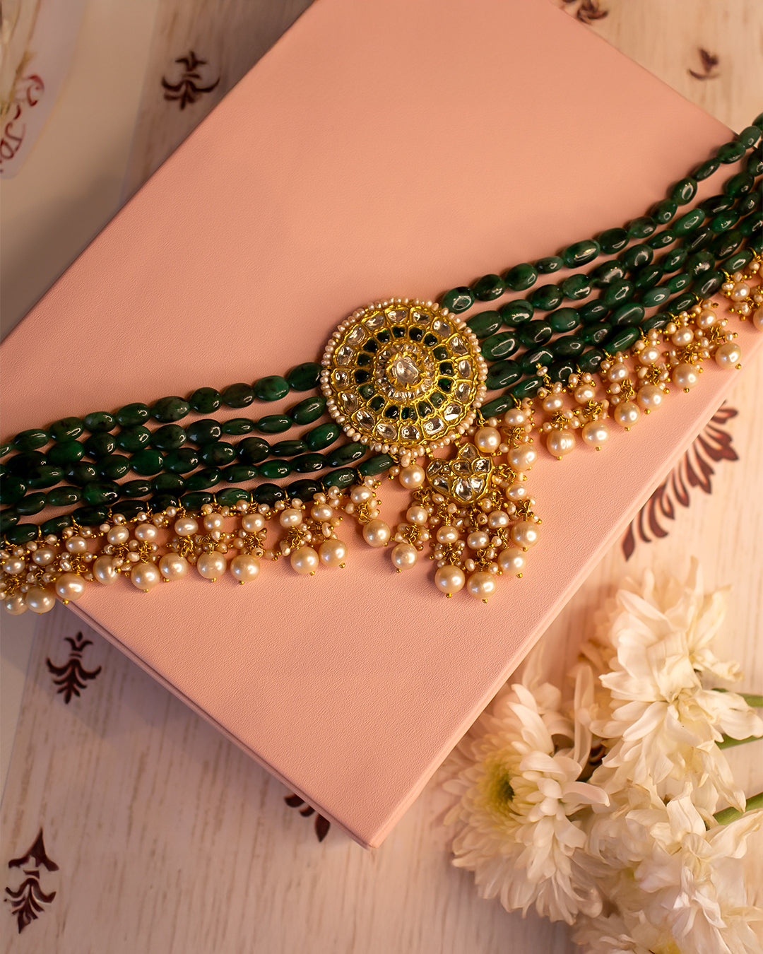 Titania Polki Bead Choker