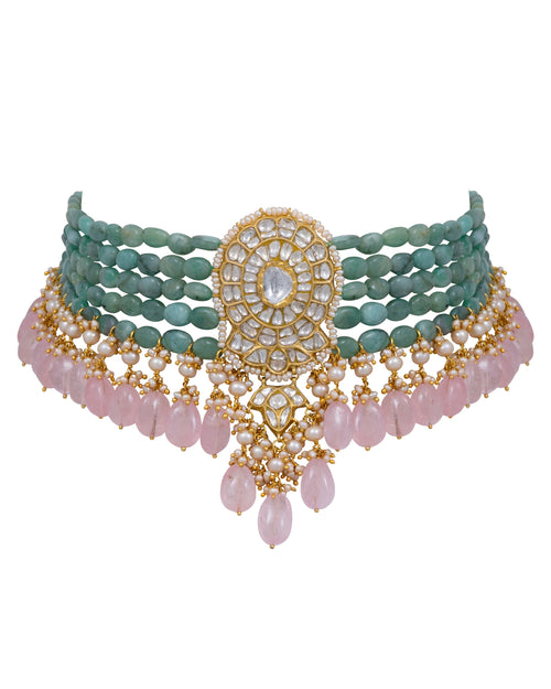 Drishti Polki Bead Choker