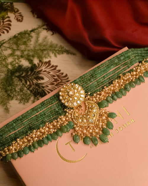 Gwen Polki Bead Choker