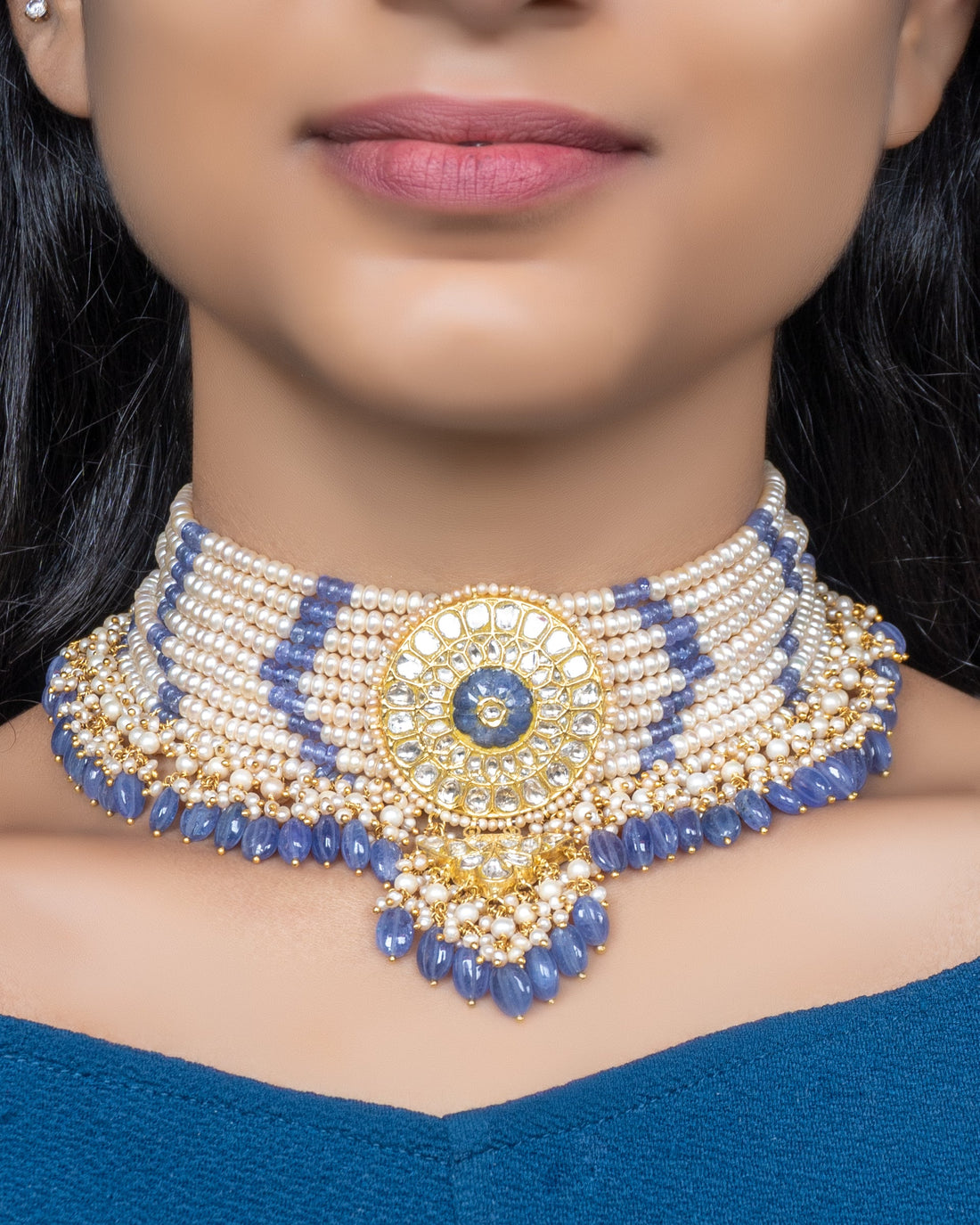 Charmi Polki Bead Choker