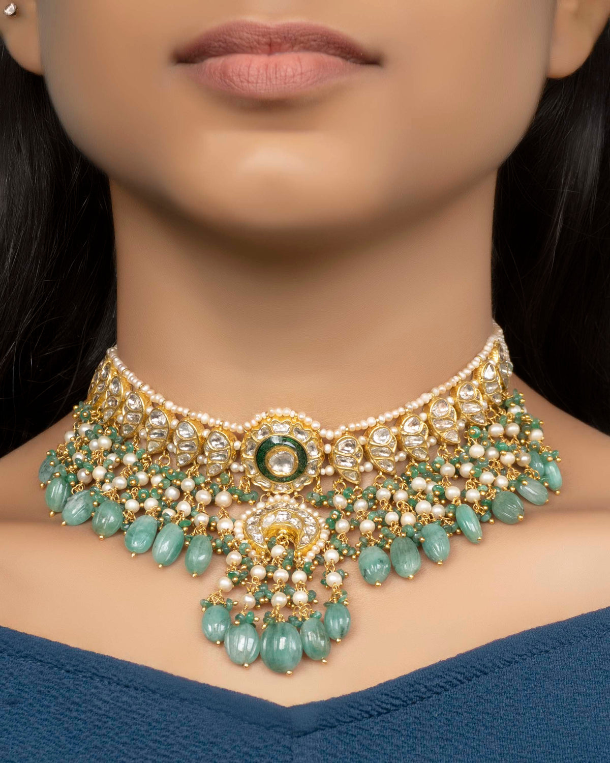 Sonam Choker and Dinisha Chandbalis Polki Set